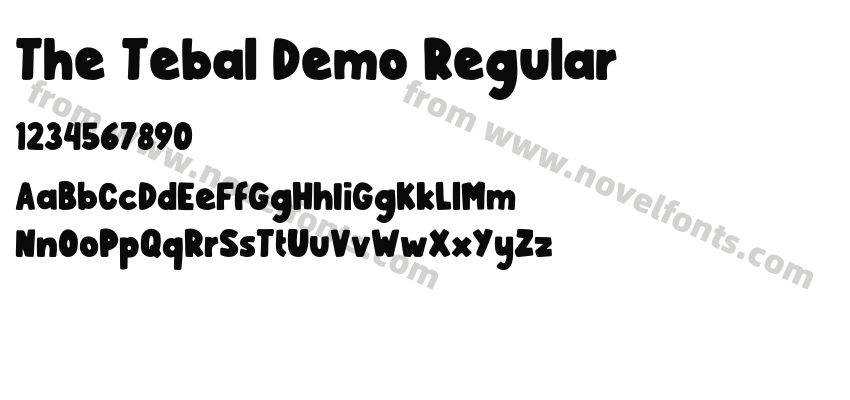 The Tebal Demo RegularPreview