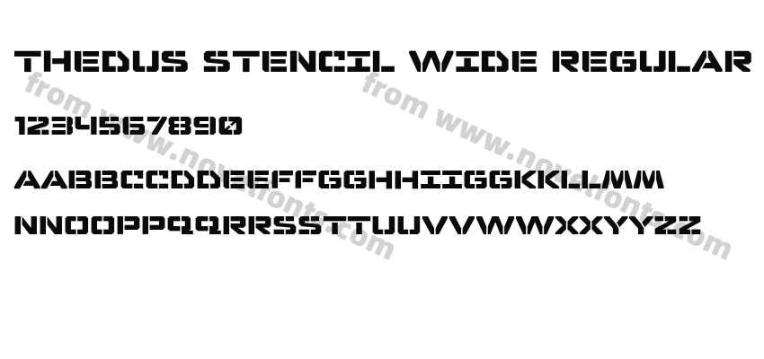 Thedus Stencil Wide RegularPreview