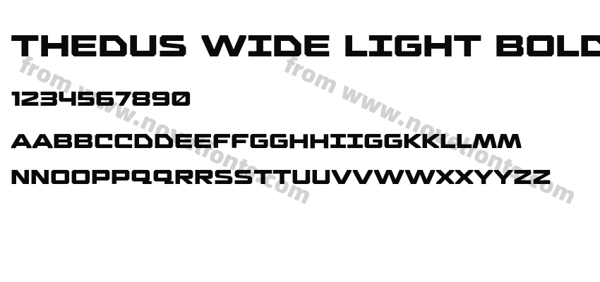 Thedus Wide Light BoldPreview