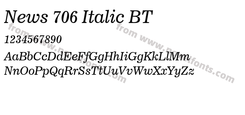 News 706 Italic BTPreview