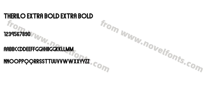 Therilo Extra Bold Extra BoldPreview