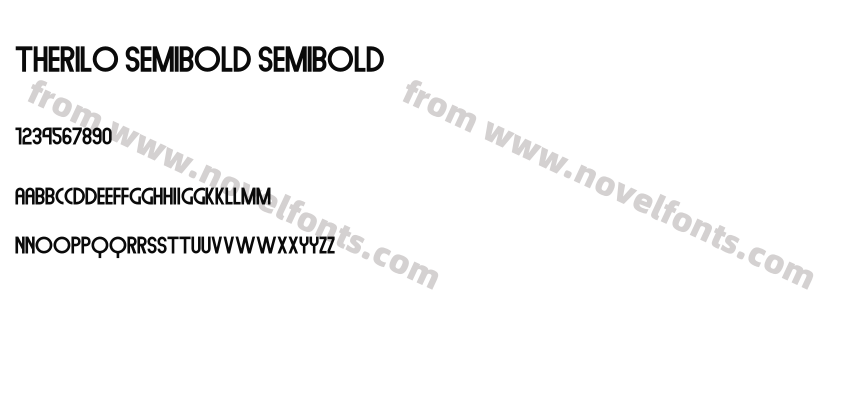 Therilo Semibold SemiboldPreview