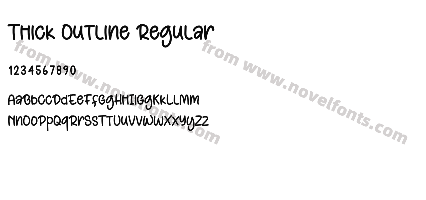 Thick Outline RegularPreview