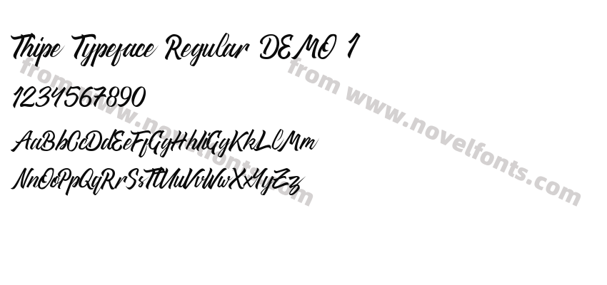 Thipe Typeface Regular DEMOPreview