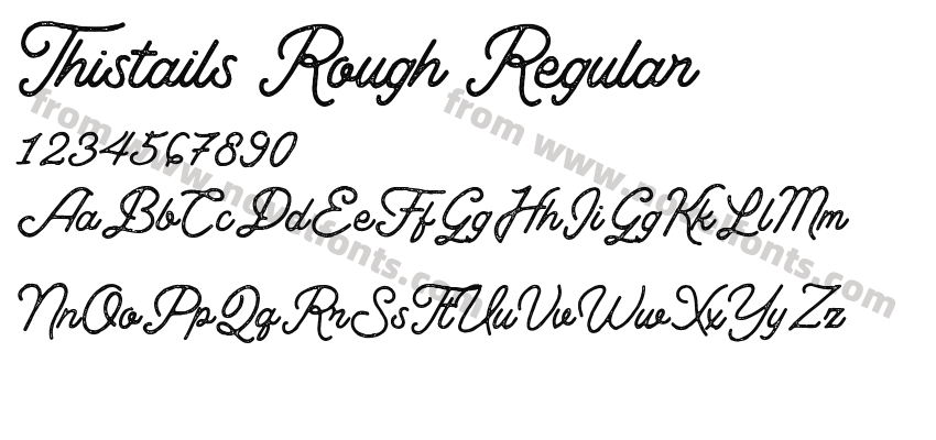 Thistails Rough RegularPreview