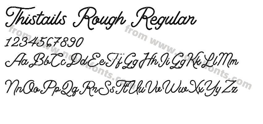 Thistails Rough RegularPreview