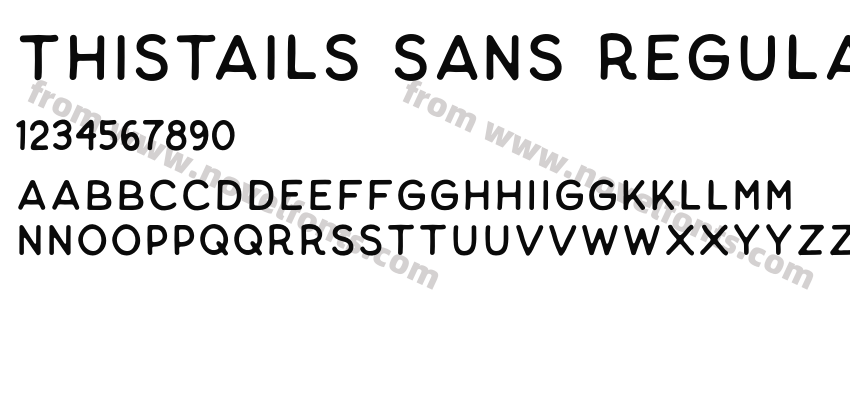 Thistails Sans RegularPreview