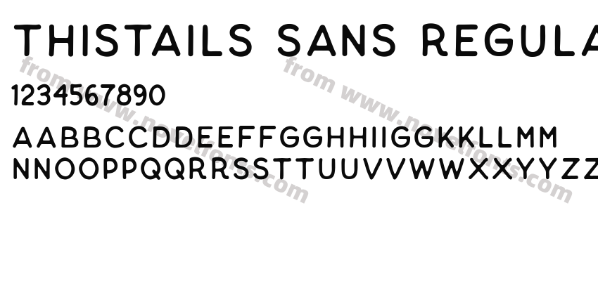 Thistails Sans RegularPreview
