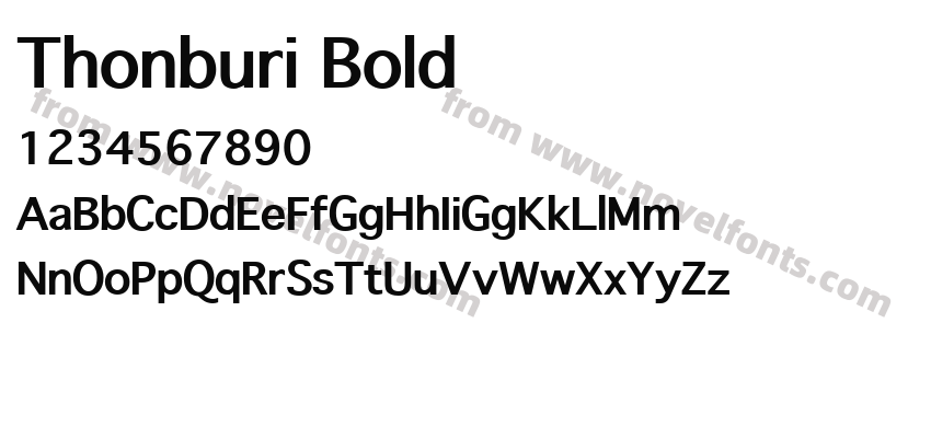 Thonburi BoldPreview