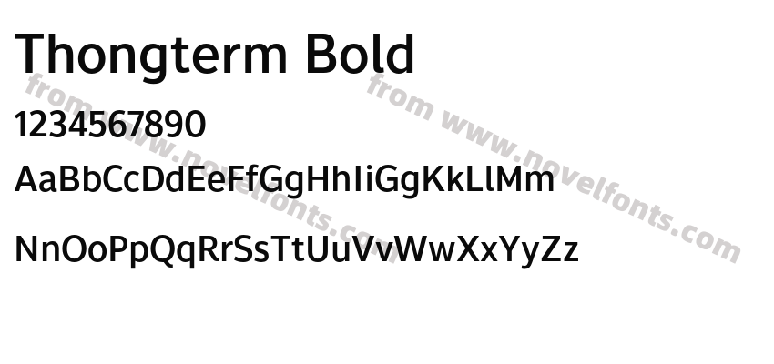 Thongterm BoldPreview