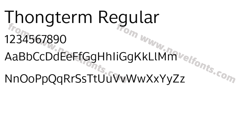 Thongterm RegularPreview