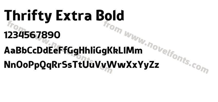 Thrifty Extra BoldPreview