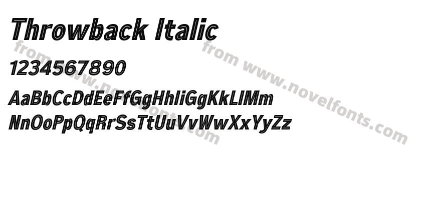 Throwback ItalicPreview