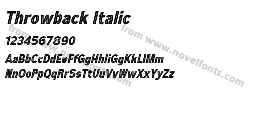 Throwback ItalicPreview