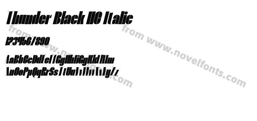Thunder Black HC ItalicPreview