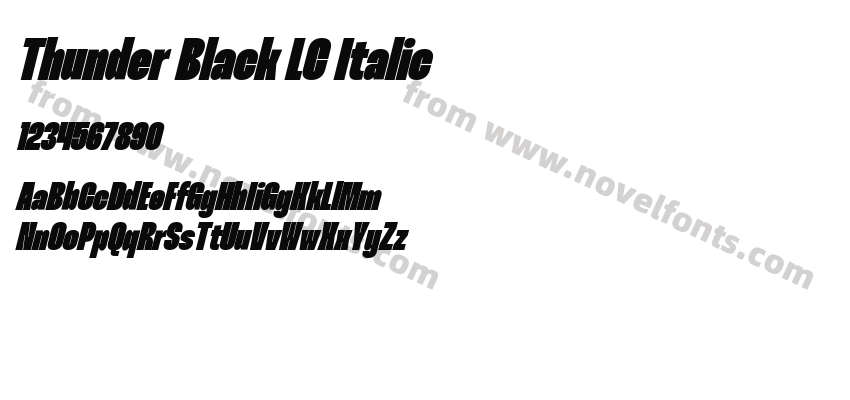 Thunder Black LC ItalicPreview