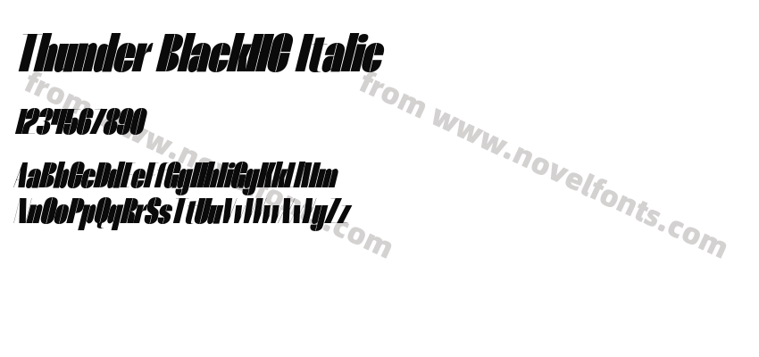 Thunder BlackHC ItalicPreview