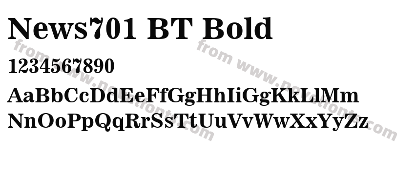 News701 BT BoldPreview