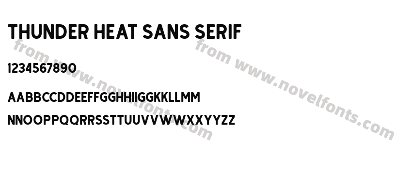 Thunder Heat Sans SerifPreview