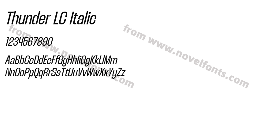 Thunder LC ItalicPreview