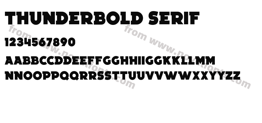 Thunderbold SerifPreview