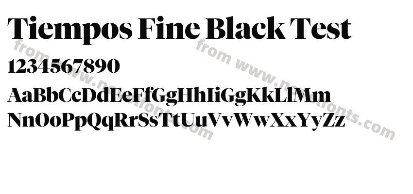 Tiempos Fine Black TestPreview