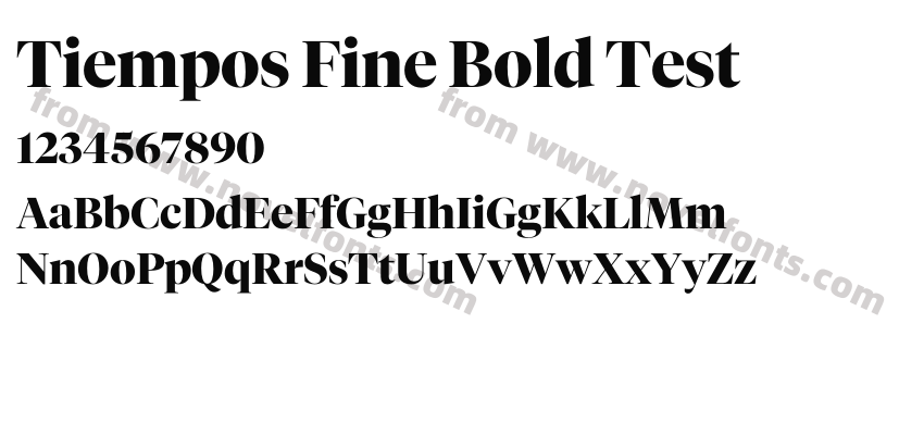 Tiempos Fine Bold TestPreview