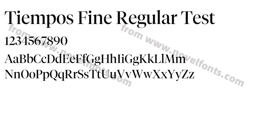 Tiempos Fine Regular TestPreview