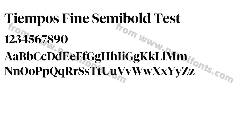 Tiempos Fine Semibold TestPreview