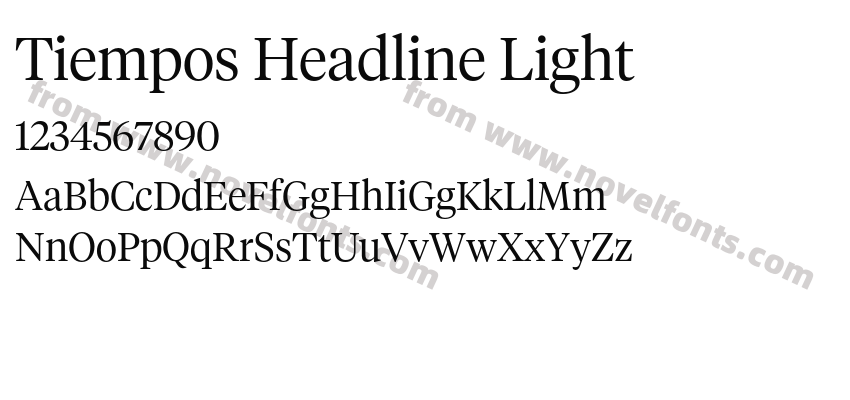 Tiempos Headline LightPreview