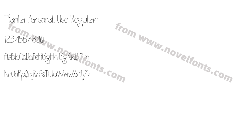 Tifanila Personal Use RegularPreview
