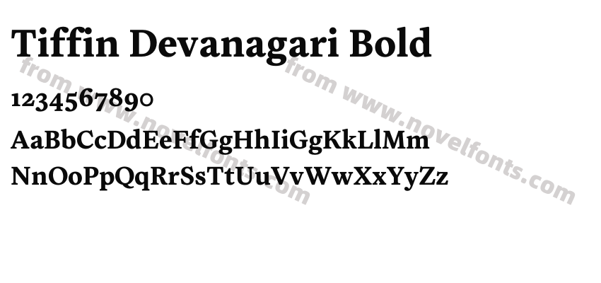 Tiffin Devanagari BoldPreview