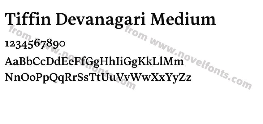 Tiffin Devanagari MediumPreview