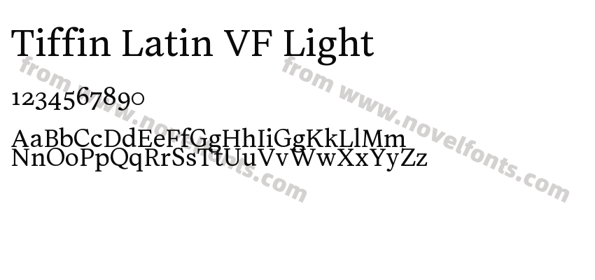 Tiffin Latin VF LightPreview