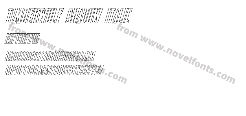 Timberwolf Shadow ItalicPreview