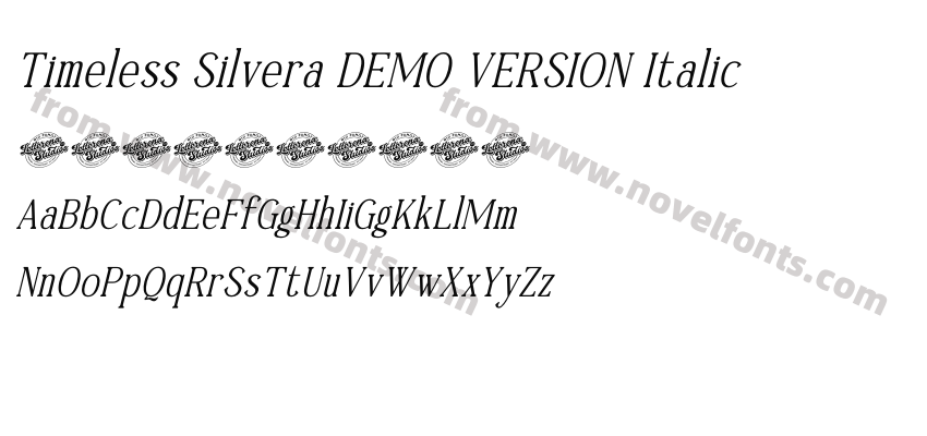 Timeless Silvera DEMO VERSION ItalicPreview
