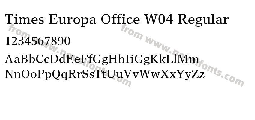 Times Europa Office W04 RegularPreview