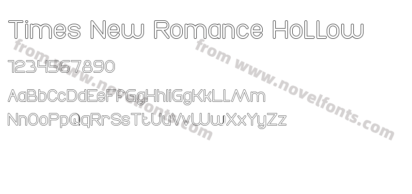 Times New Romance HollowPreview