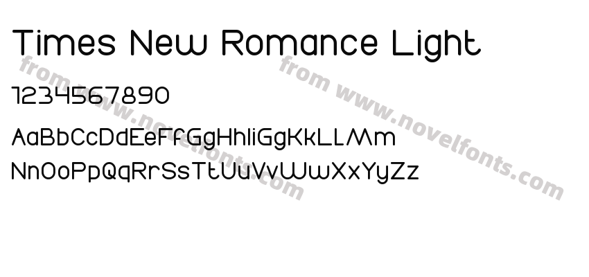Times New Romance LightPreview