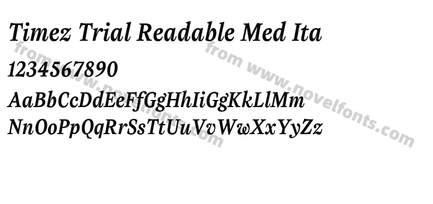 Timez Trial Readable Med ItaPreview