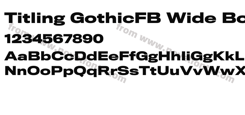 Titling GothicFB Wide BoldPreview
