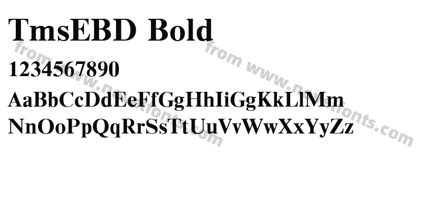 TmsEBD BoldPreview