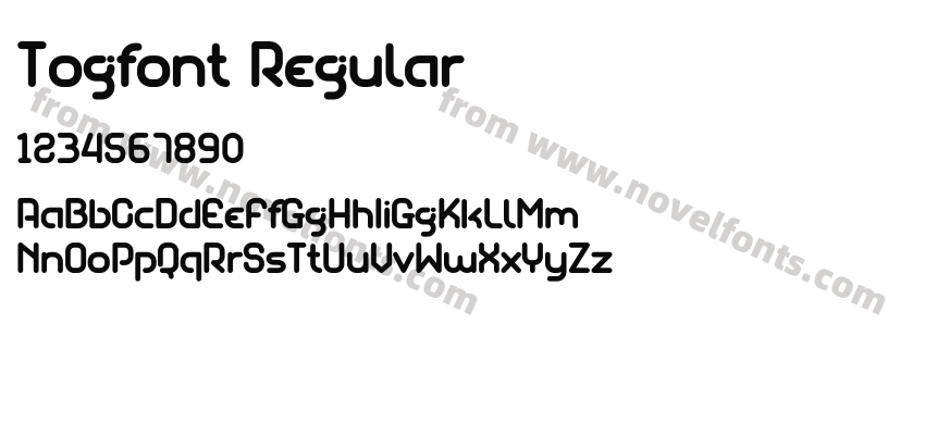 Togfont RegularPreview