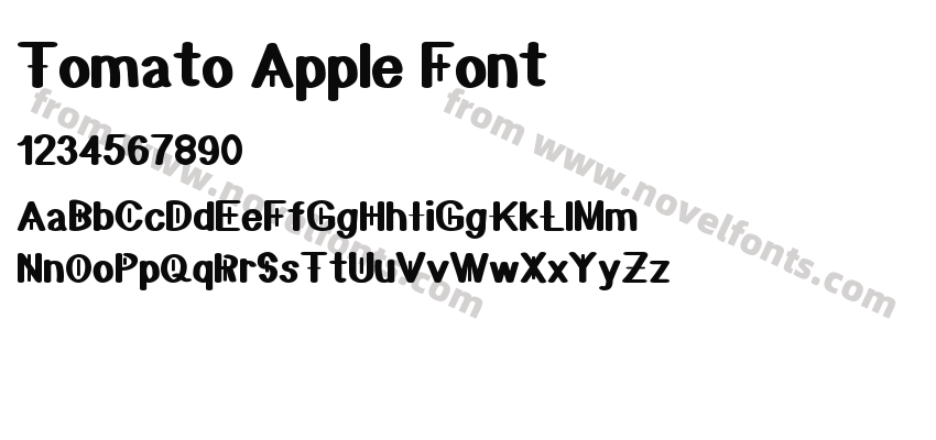 Tomato Apple FontPreview