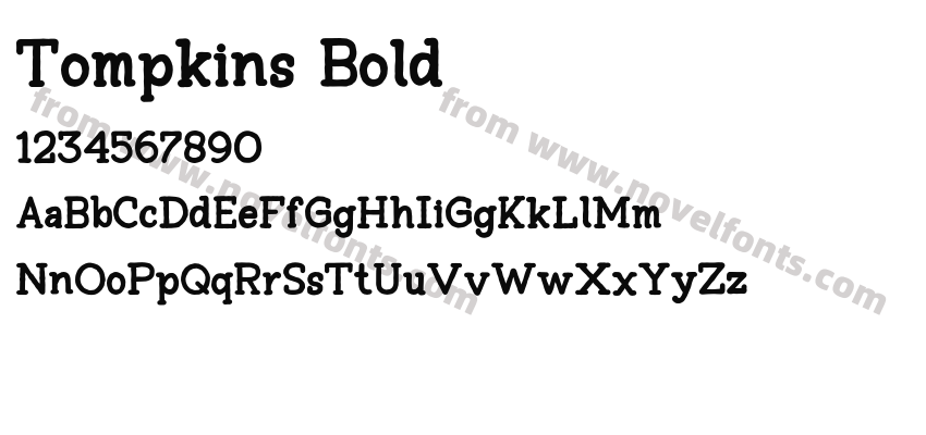 Tompkins BoldPreview