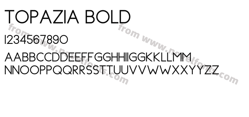 Topazia BoldPreview