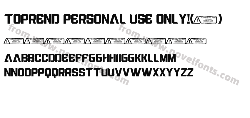 Toprend PERSONAL USE ONLY!Preview