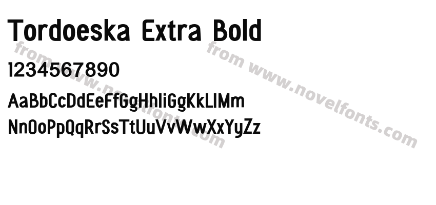 Tordoeska Extra BoldPreview