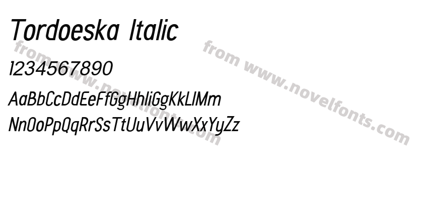 Tordoeska ItalicPreview