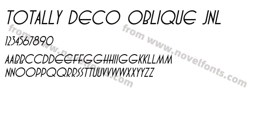 Totally Deco ObliqueJNLPreview